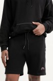 Sprayground pantaloni scurti din bumbac barbati, culoarea negru, SP141BLK