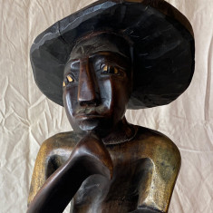 Statuie lemn africana tobosar