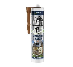 Adeziv pentru suprafete multiple, flexibil, Mamut Universal 2 in 1, interior / exterior, maro, 290 ml
