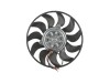GMV ventilator radiator Audi A4 (B6/B7), 2000-2007, A6 (C6), 2004-2010; cutie manuala, cu AC/fara AC, 200 W; 280 mm; fara mufa, Polcar Polonia
