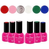 Cumpara ieftin Set 6 Oje Semipermanente Glamour 8ml SensoPRO Milano, Christmas Fever, Luxorise