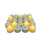 Set 24 lumanari rotunde cu LED, sigure decorative 3.5 cm
