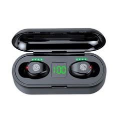 Casti Bluetooth 5.0 HAWIRE pentru telefon, Audio in-ear, Control al volumului, Microfon incorporat, Compatibil Android si iOS, Negru, Fara fire