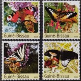BC493, Guinea-Bissau 2003, 2 serii fauna, fluturi (2 poze)