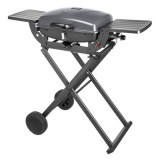 Gratar pe gaz portabil si pliabil Teesa BBQ-1000, 3,6 kW, cu mese laterale