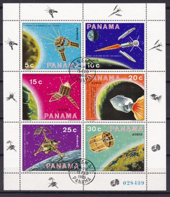 Panama 1989 cosmos MI 1137-1142 kleib. stampilat foto