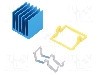 Radiator extrudat, aluminiu, 17mm x 17mm, albastra, Advanced Thermal Solutions - ATS-X53170P-C1-R0