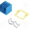 Radiator extrudat, aluminiu, 17mm x 17mm, albastra, Advanced Thermal Solutions - ATS-X53170P-C1-R0