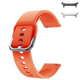 Curea din silicon compatibila cu Samsung Galaxy Watch Ultra2, Telescoape QR, 22mm, Orange Fire