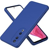 Husa de protectie, flippy, pentru honor 90, liquid silicone, cu microfibra pe interior, protectie antisoc, compatibil incarcare wireless, albastru