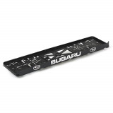 Set suport placute numar inmatriculare auto 3D (fata + spate) Subaru