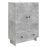 vidaXL Bufet Gri Beton 66 x 34,5 x 95 cm Lemn prelucrat 893978
