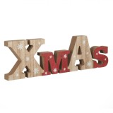 Decoratiune Craciun, Xmas, Lemn, Fulg Alb, 38cm, Oem