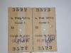 LOT 2 BILET TREN CFR VECHI - ROMAN CURTEA DE ARGES .SERII CONSECUTIVE