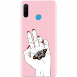 Husa silicon pentru Huawei P30 Lite, Butterfly In Hand