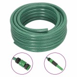 Furtun de grădină cu set de racorduri, verde, 0,5&quot;, 50 m, PVC