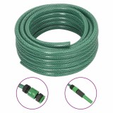 Furtun de gradina cu set de racorduri, verde, 0,6&quot;, 30 m, PVC GartenMobel Dekor