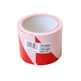 Cumpara ieftin Banda avertizare, alb-rosu, 75 mm x 100 m, RICHMANN