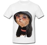 Cumpara ieftin Tricou &quot; Cat with glasses &quot;