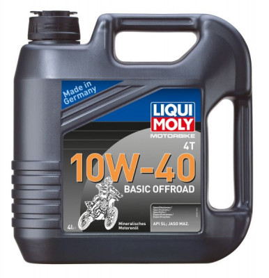 (PL) Ulei de motor 4T 4T Liqui Moly Off Road SAE BASIC 10W40 4L SL JASO MA-2 MINERAL foto