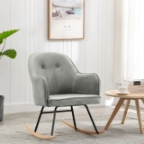 VidaXL Scaun balansoar, gri, catifea 289519