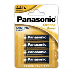 Baterie Alcalina Panasonic Alkaline Power AA LR6 Set 4 Baterii foto