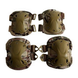 Set de protectie IdeallStore&reg;, Tactical Gear, genunchiere si cotiere, nylon, marime universala, camuflaj
