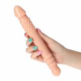 Dildo 2 Capete Natural [ 25,4 cm x 3,2 cm ]