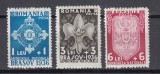 ROMANIA 1936 LP 115 JAMBOREEA NATIONALA BRASOV SERIE SARNIERA