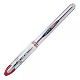 Roller Uni-ball Vision Elite UB-200, 0. 8mm, corp gri, detalii in culoarea scrisului rosu
