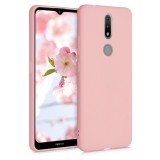 Husa pentru Nokia 2.4, Silicon, Rose Gold, 53496.89, Roz, Carcasa, Kwmobile