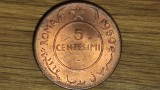 Somalia italiana - moneda exotica deosebita - 5 centesimi 1950 XF ⌀25.1mm - elefant - impecabila !, Africa