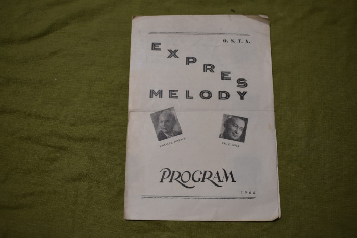 program OSTA Expres Melody 1964 Emanuel Ionescu Val C. Bota