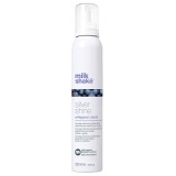 Milk Shake Silver Shine Whipped Cream - Balsam Spuma pentru par gri, blond sau alb, 200 ml