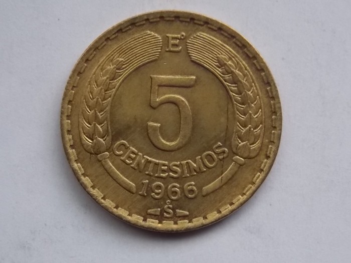 5 CENTESIMOS 1966 CHILE