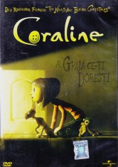 DVD animatie: Coraline ( original, dublat si cu subtitrare in limba romana ) foto