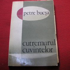 Petre Bucsa - Cutremurul cuvintelor ( dedicatie , autograf )