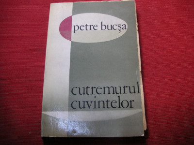 Petre Bucsa - Cutremurul cuvintelor ( dedicatie , autograf ) foto