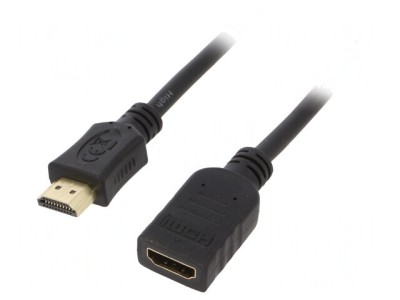 Cablu HDMI 2.0 0.5m Negru foto