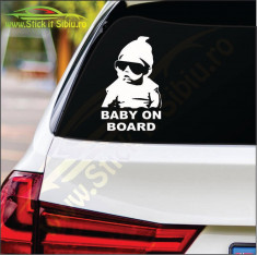Baby On Board -Stickere Auto-Cod:ESV-175 -Dim 20 cm. x 12.6 cm. foto