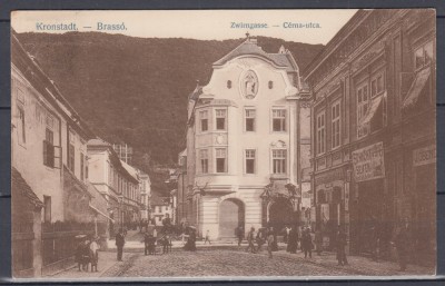 BRASOV STRADA CERNEI MAGAZINE CIRCULATA 1909 foto