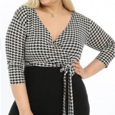 Salopeta Black Ecosez, Plus Size