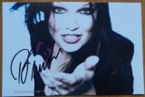 Autograf Tarja Turunen, fosta componenta a formatiei Nightwish intre anii 1996 - 2005