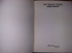 carte veche povesti ENGLEZA.ilustratii,THE INDIAN RUINS,JOSE MARTI,84,T.GRATUIT foto