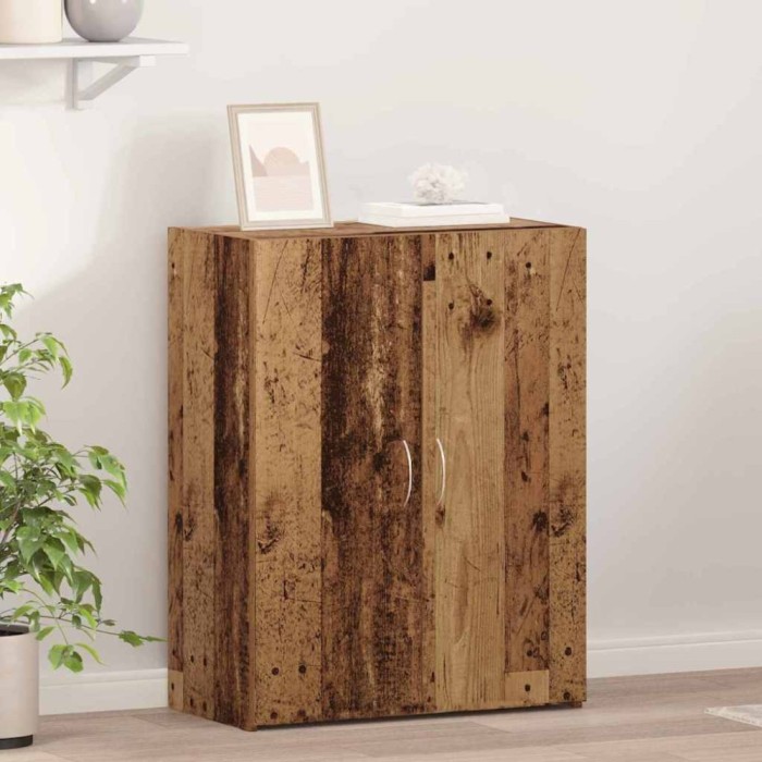 vidaXL Dulap de Birou Lemn Vechi - 60 x 32 x 77.5 cm - Lemn Prelucrat