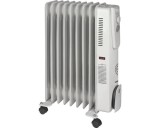 Cumpara ieftin Calorifer electric Eurom Turbo 2400W, 9 elementi, 3 trepte putere, aeroterma 400W, termostat, protectie supraincalzire, alb
