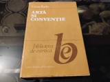 Artă și convenție