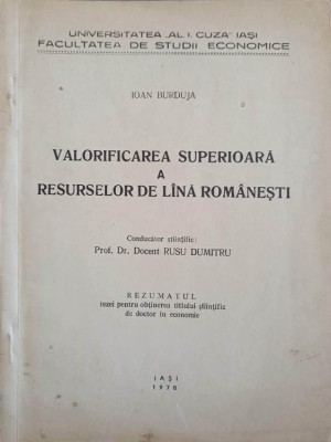 VALORIFICAREA SUPERIOARA A RESURSELOR DE LANA ROMANESTI-IOAN BURDUJA-249858 foto