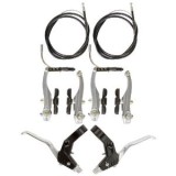 Set Frana V-Brake Aluminiu PowerTool Blade TopQuality Bicicleta, Manete Inclus