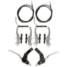 SET COMPLET FRANA V-BRAKE - MANETE ALUMINIU PowerTool TopQuality foto